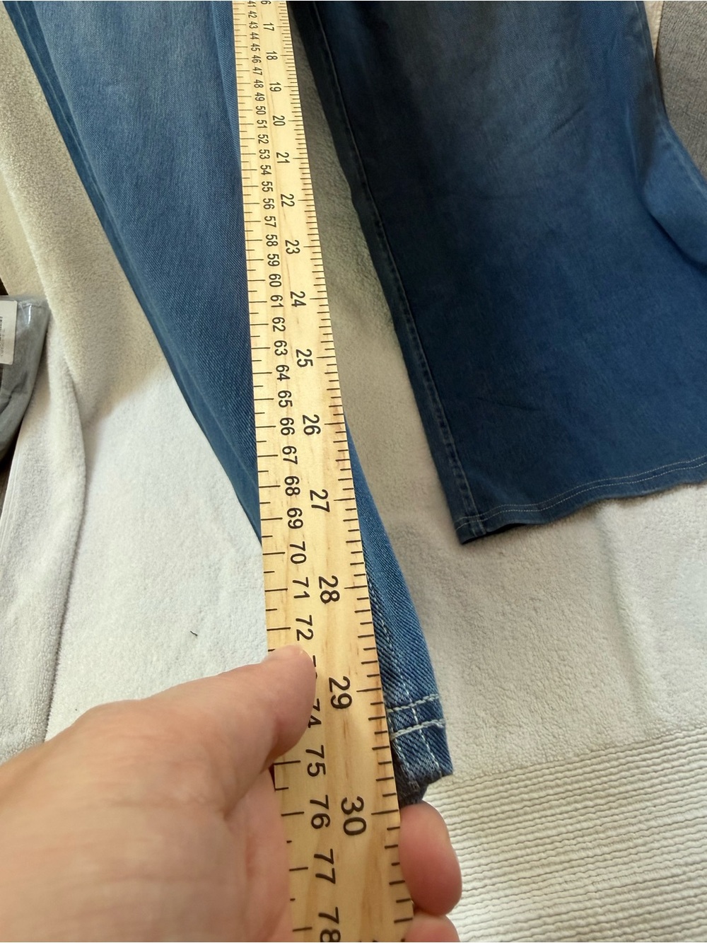 Wide-Leg Pull-On Jeans in Blue — Comfortable Everyday Style - Picture 14 of 16